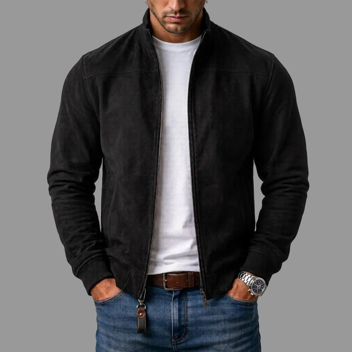 Elio | Bomber Uomo con Collo Alto e Zip Frontale