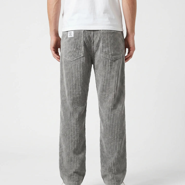 Enzo | Pantaloni Uomo in Velluto a Coste con Vita Elasticizzata
