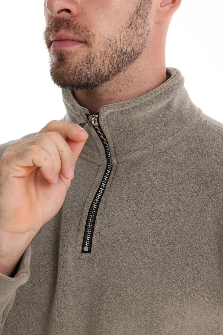 Loris | Maglione Uomo con Zip a Quarto e Vestibilità Rilassata