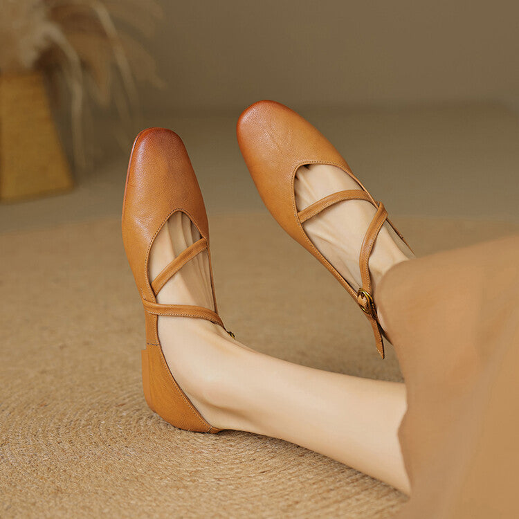 Olivia | Scarpe Donna Mary Jane con Cinturino e Fibbia