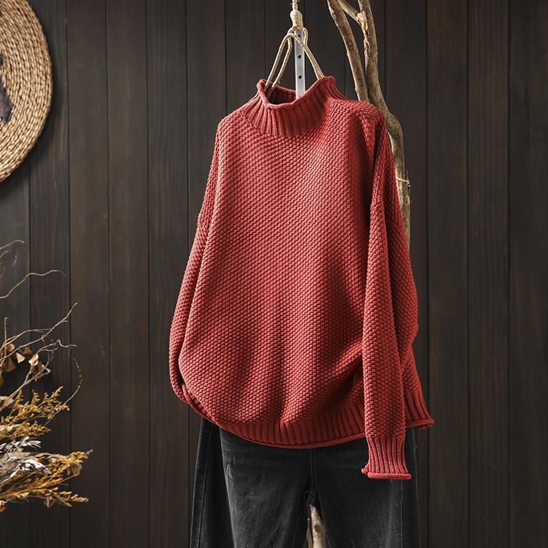 Federica | Maglione Donna Oversize con Trama Waffle