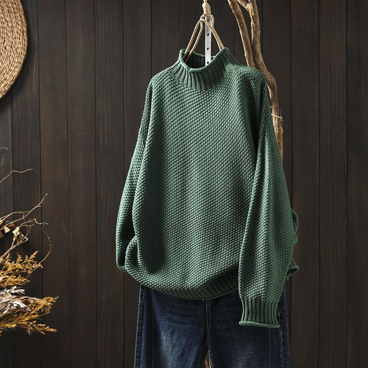 Federica | Maglione Donna Oversize con Trama Waffle