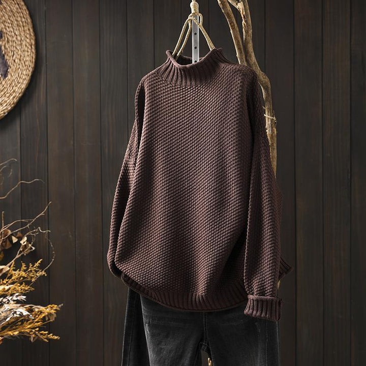 Federica | Maglione Donna Oversize con Trama Waffle