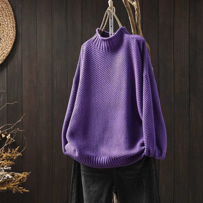 Federica | Maglione Donna Oversize con Trama Waffle