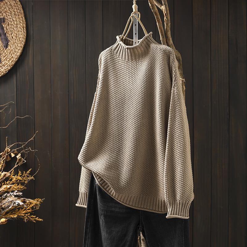Federica | Maglione Donna Oversize con Trama Waffle