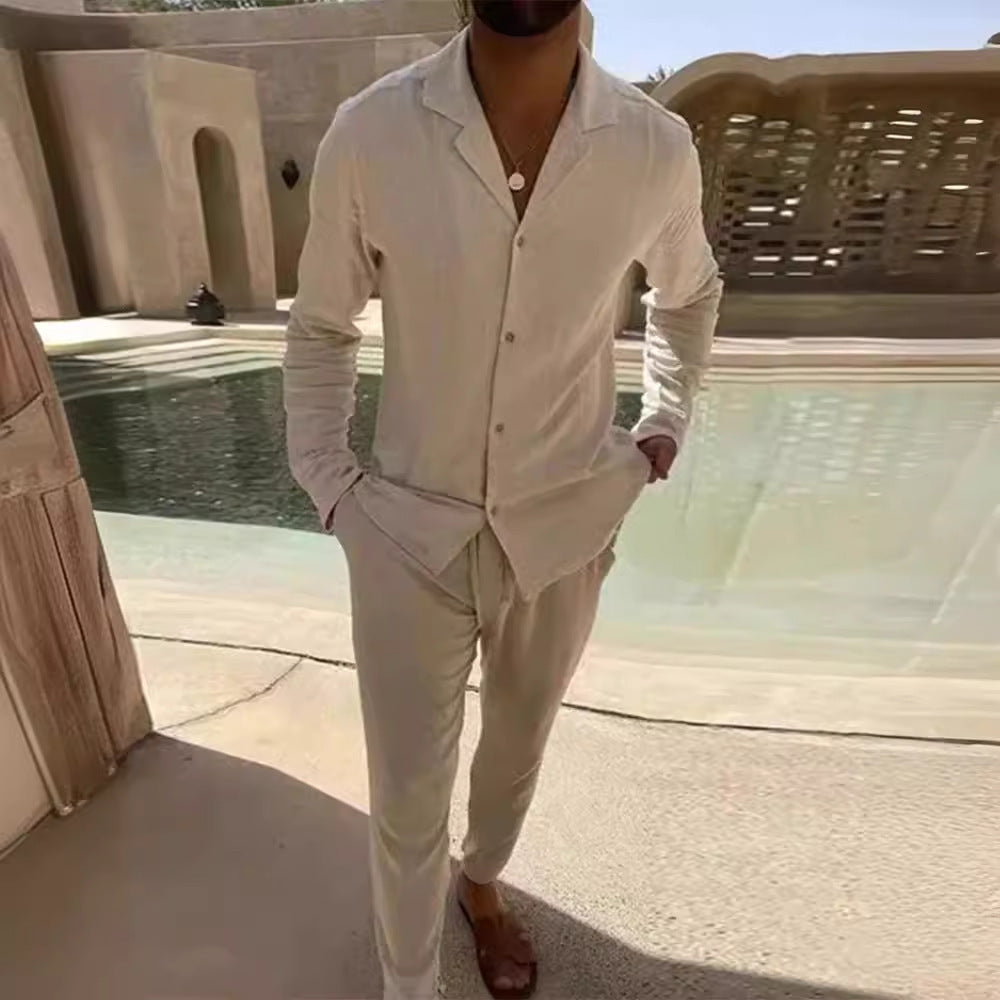 Tommaso | Completo Uomo in Lino con Giacca e Pantaloni