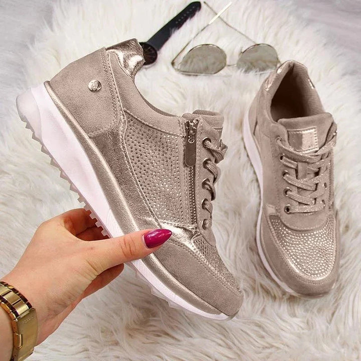 Luce | Sneakers Donna con Zip Laterale e Lacci