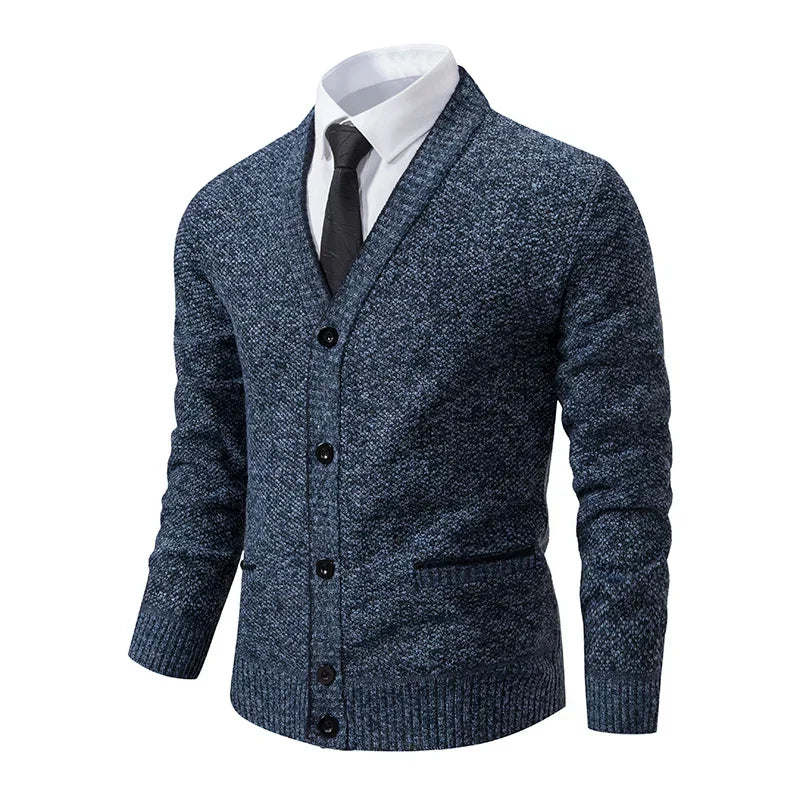 Emilio | Pullover Uomo con Scollo a V e Bottoni