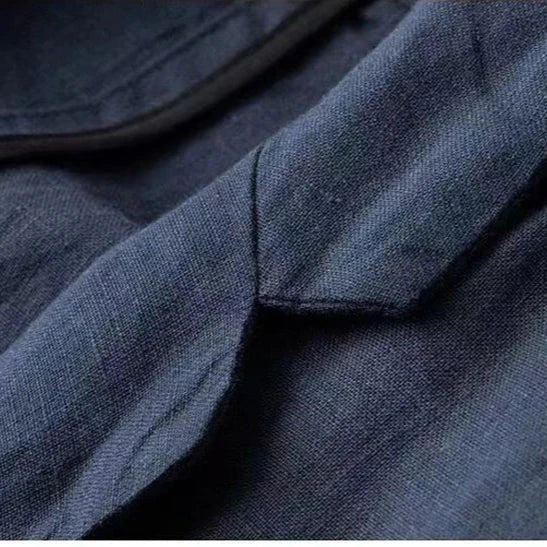 Elia | Completo Uomo in Lino e Cotone con Pantaloni a Vita Elasticizzata