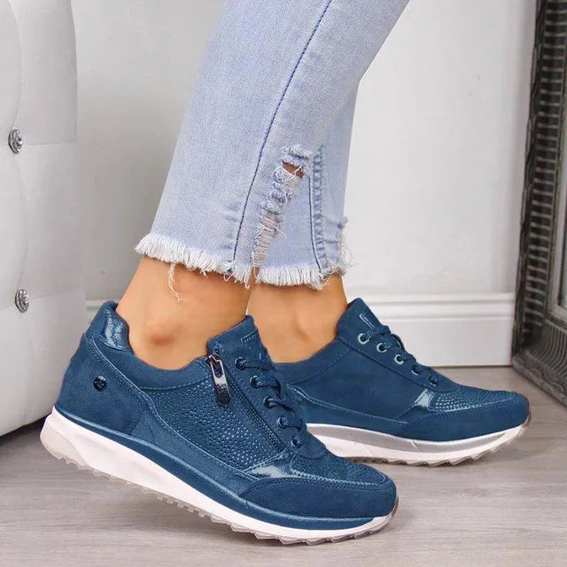Luce | Sneakers Donna con Zip Laterale e Lacci