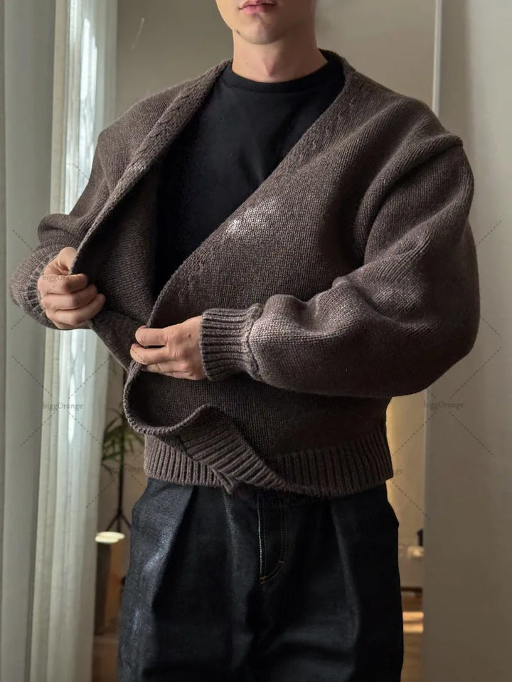 Giorgio | Maglione Uomo Girocollo con Lavorazione a Trecce