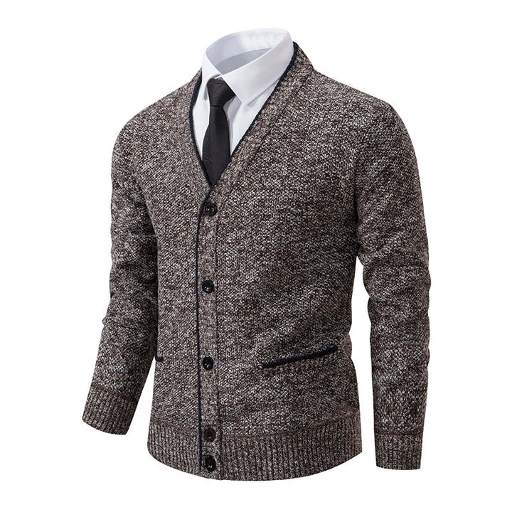 Emilio | Pullover Uomo con Scollo a V e Bottoni