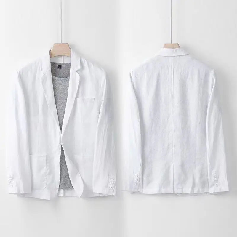 Elia | Completo Uomo in Lino e Cotone con Pantaloni a Vita Elasticizzata