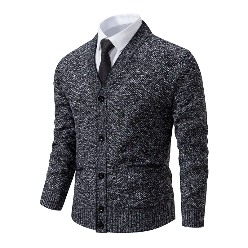 Emilio | Pullover Uomo con Scollo a V e Bottoni