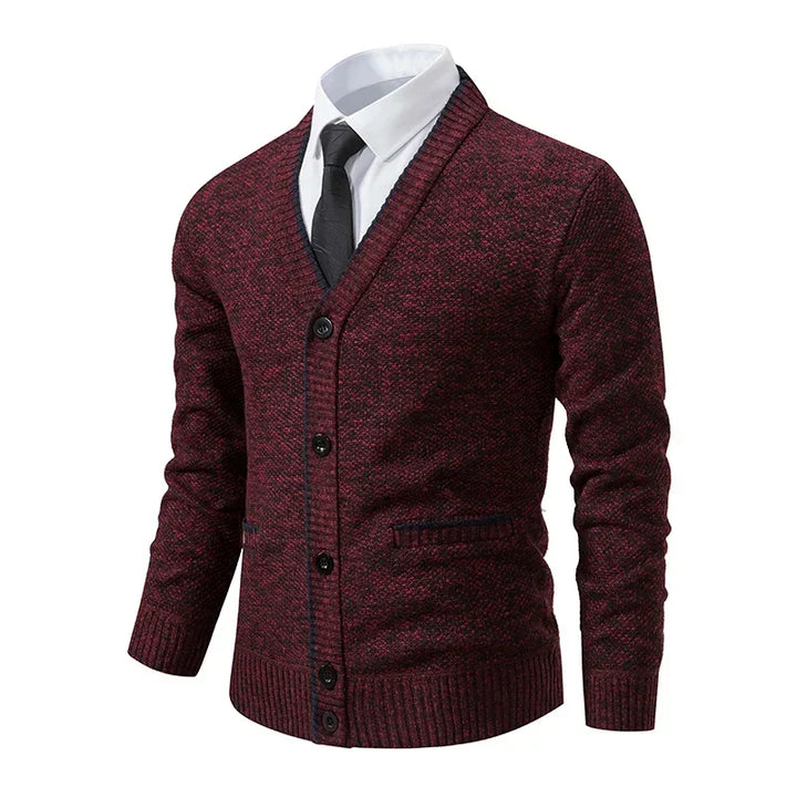 Emilio | Pullover Uomo con Scollo a V e Bottoni