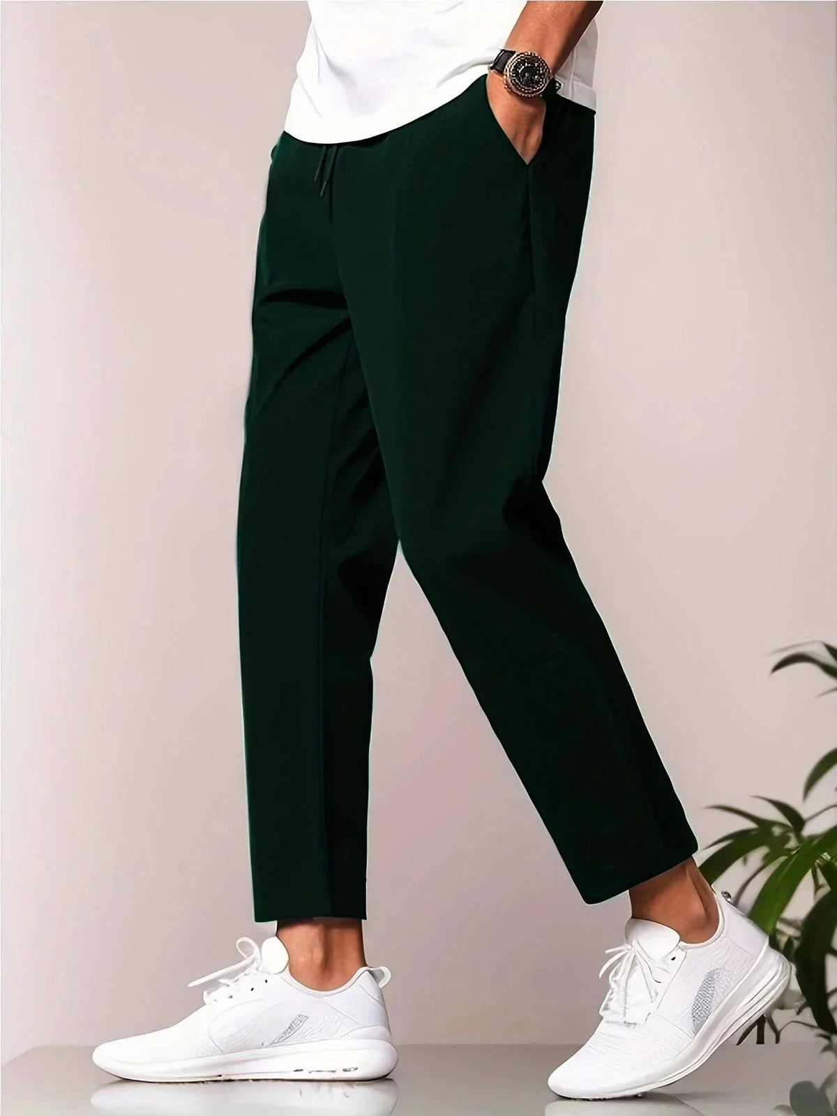 Damiano | Pantaloni Uomo Casual alla Caviglia con Tasche Laterali