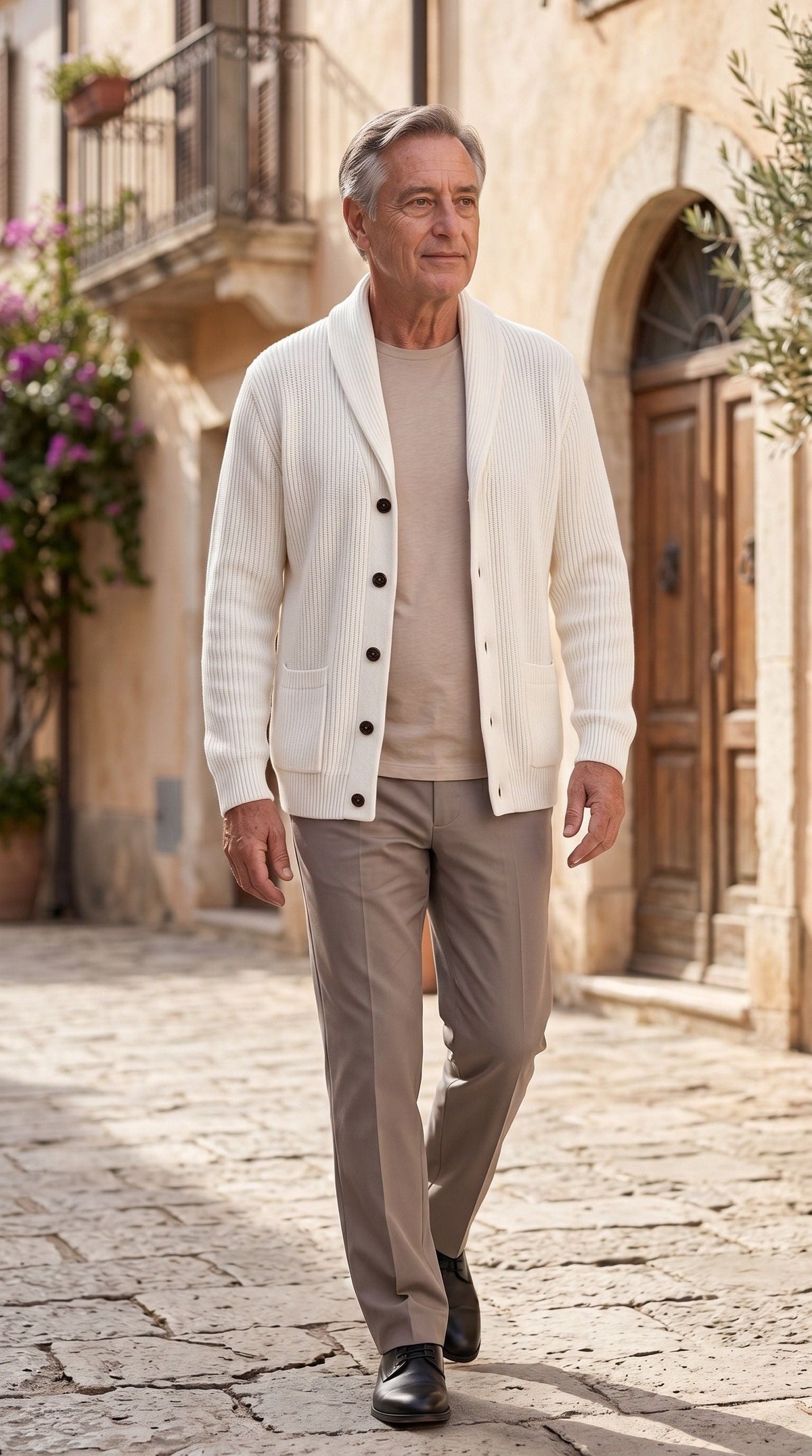 Lorenzo | Cardigan Uomo in Maglia con Bottoni e Tasche