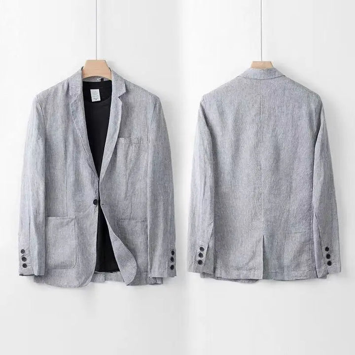 Elia | Completo Uomo in Lino e Cotone con Pantaloni a Vita Elasticizzata