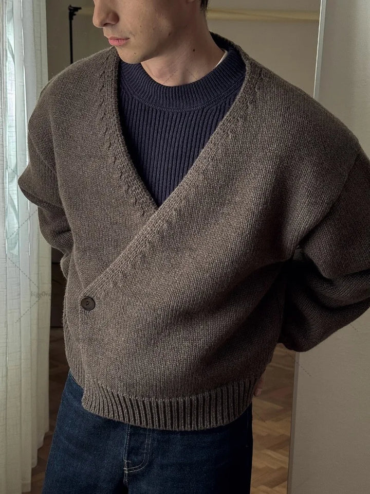 Giorgio | Maglione Uomo Girocollo con Lavorazione a Trecce