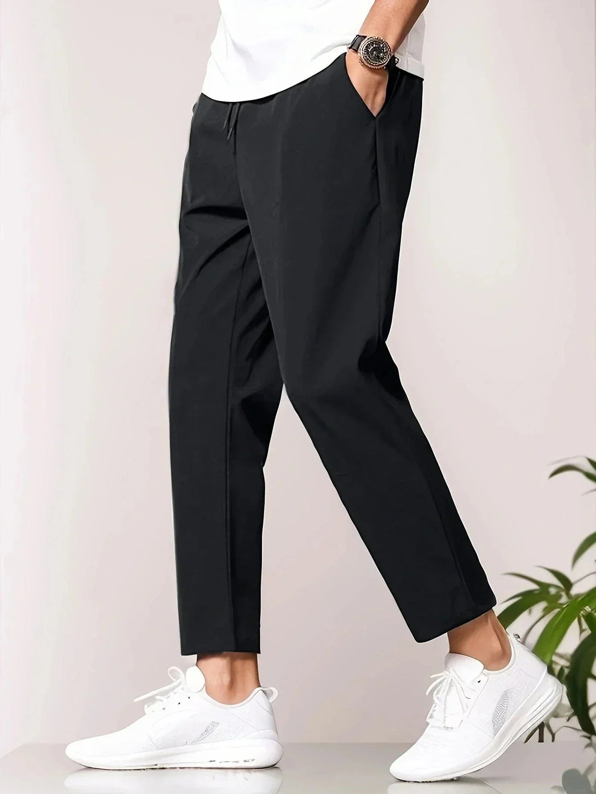 Damiano | Pantaloni Uomo Casual alla Caviglia con Tasche Laterali
