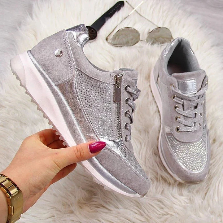 Luce | Sneakers Donna con Zip Laterale e Lacci