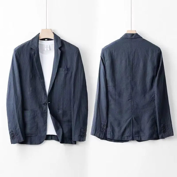 Elia | Completo Uomo in Lino e Cotone con Pantaloni a Vita Elasticizzata