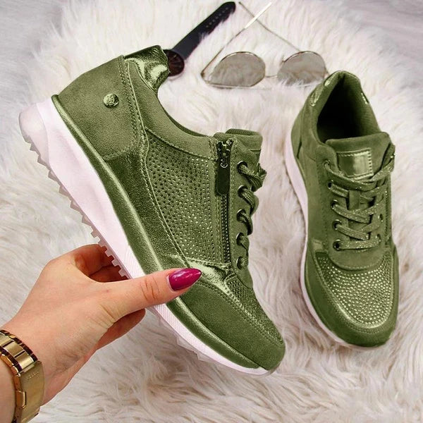 Luce | Sneakers Donna con Zip Laterale e Lacci