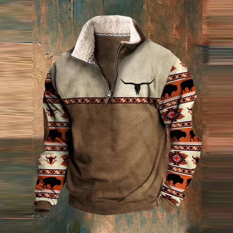 Pietro | Maglione Uomo con Zip e Collo Alto