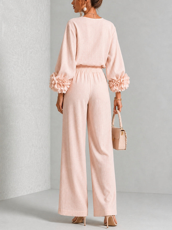 Ada | Completo Donna 2 Pezzi con Blusa e Pantaloni Larghi