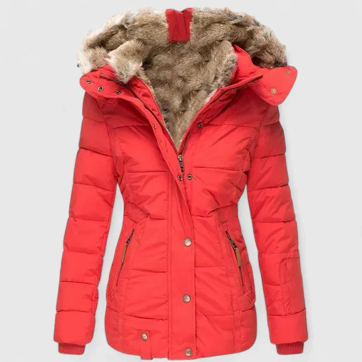 Viviana | Cappotto Donna con Cappuccio Regolabile e Tasche