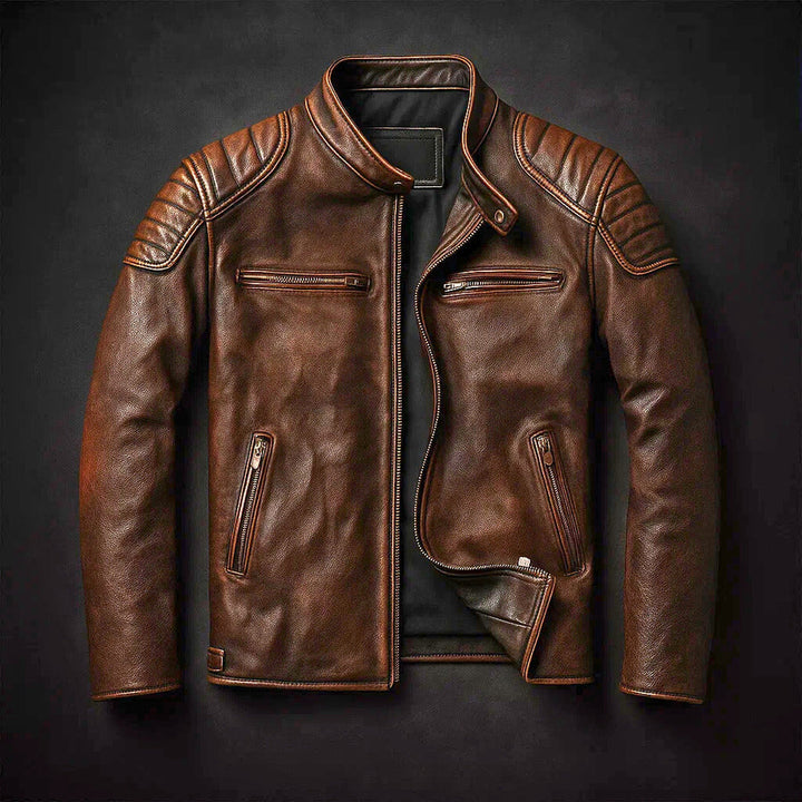Aldo | Giacca Uomo in Pelle con Collo Alto