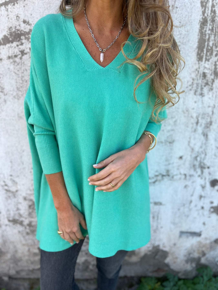 Flora | Pullover Donna con Scollo a V e Vestibilità Morbida
