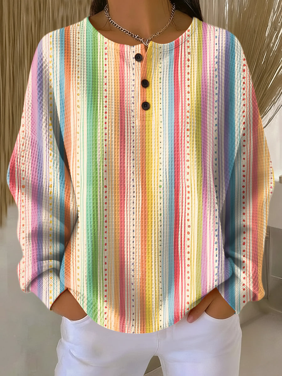 Vera | Maglione Donna a Maglia Waffle con Vestibilità Rilassata