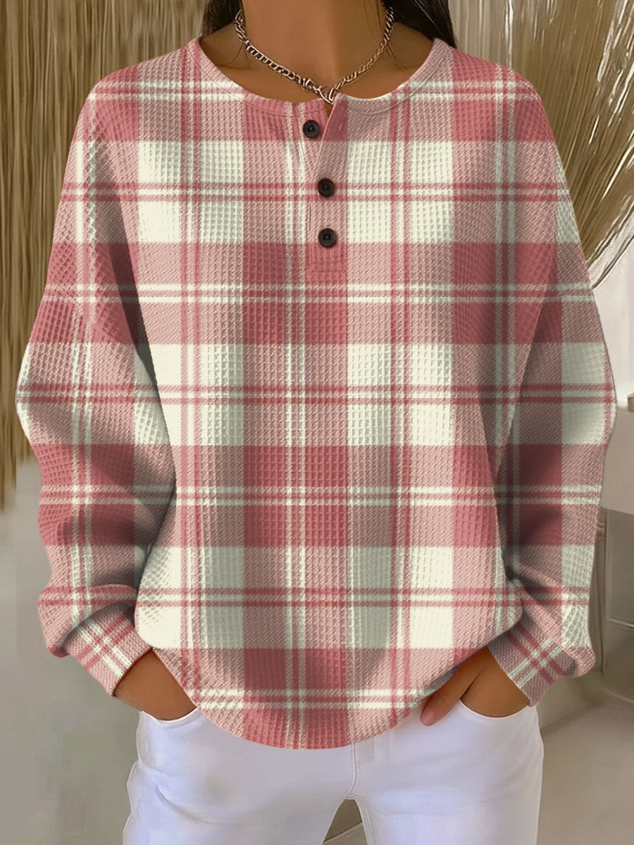 Vera | Maglione Donna a Maglia Waffle con Vestibilità Rilassata