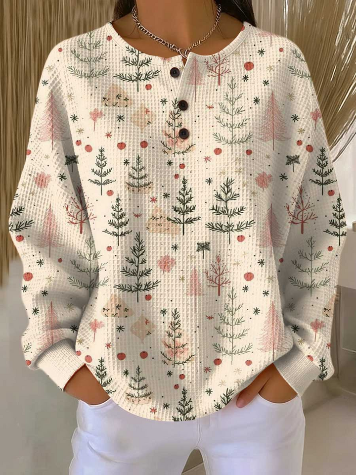 Vera | Maglione Donna a Maglia Waffle con Vestibilità Rilassata