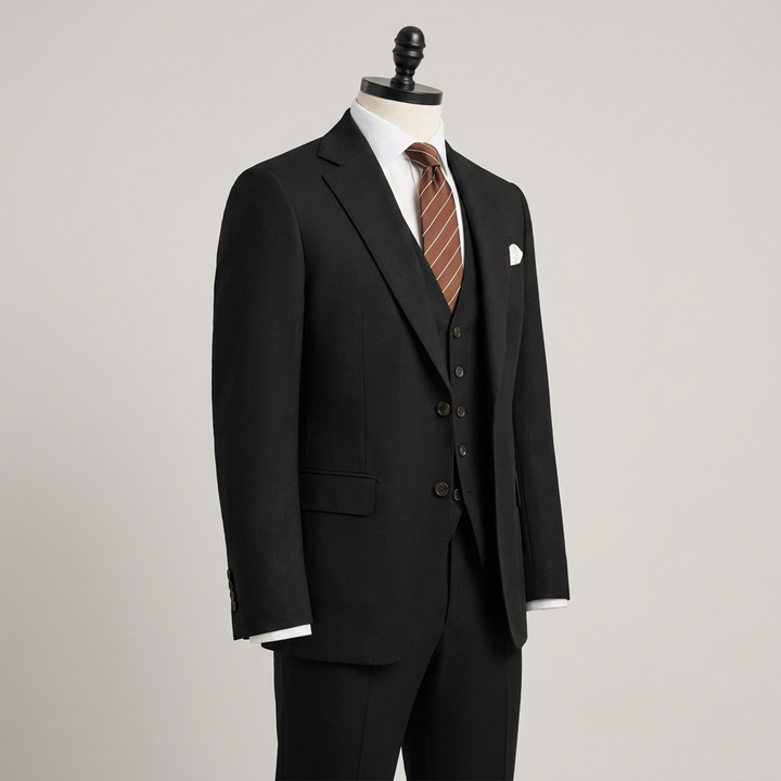 Savio | Completo Uomo Slim Fit 3 Pezzi con Blazer, Gilet e Pantaloni