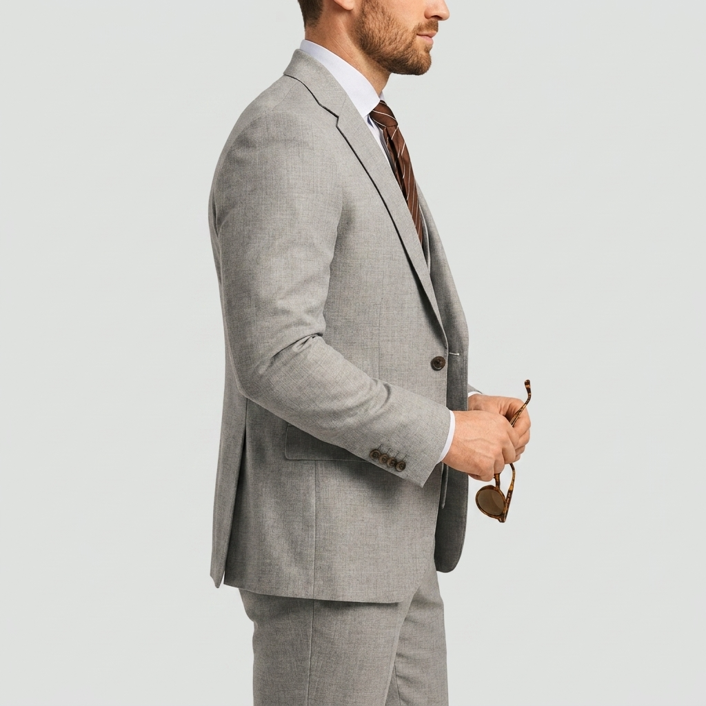 Savio | Completo Uomo Slim Fit 3 Pezzi con Blazer, Gilet e Pantaloni