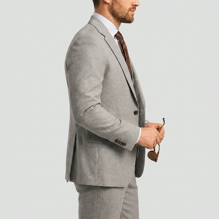 Savio | Completo Uomo Slim Fit 3 Pezzi con Blazer, Gilet e Pantaloni