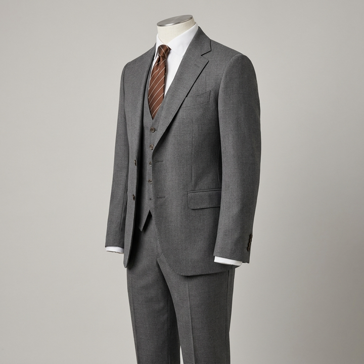 Savio | Completo Uomo Slim Fit 3 Pezzi con Blazer, Gilet e Pantaloni
