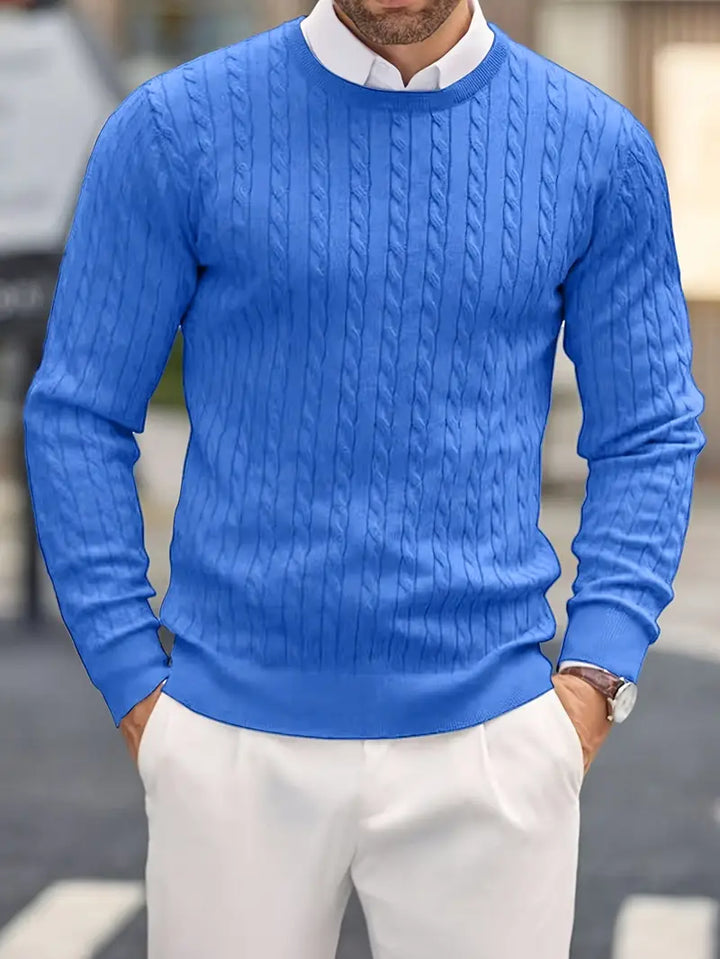 Tito | Maglione Uomo a Maglia con Finiture a Coste