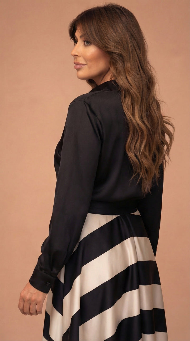 Bruna | Abito Donna Maxi a Righe Verticali