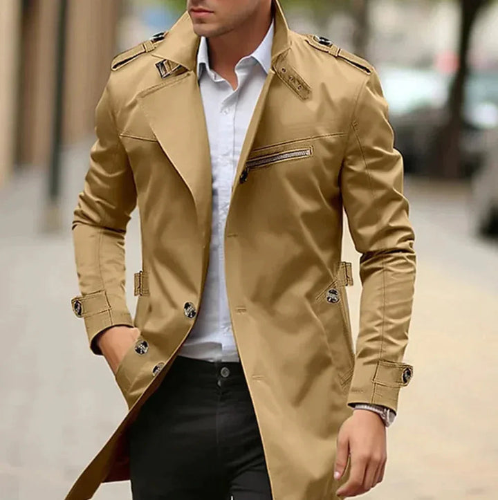 Ettore | Trench Uomo Classico Beige