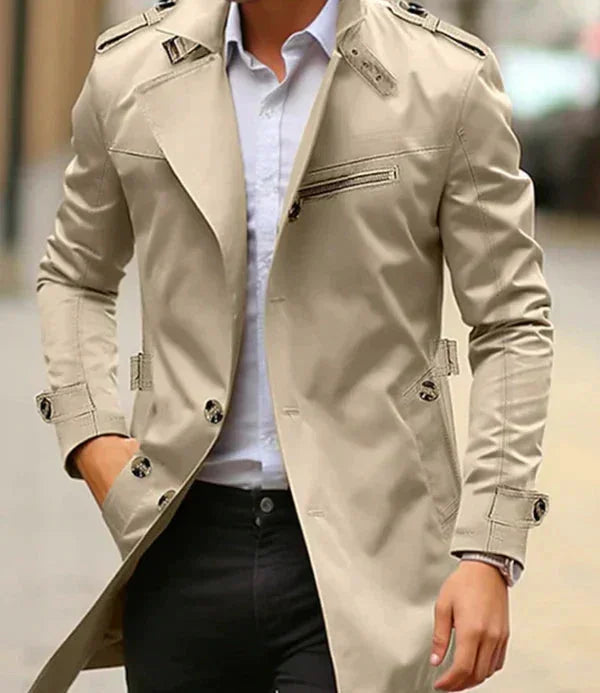 Ettore | Trench Uomo Classico Beige