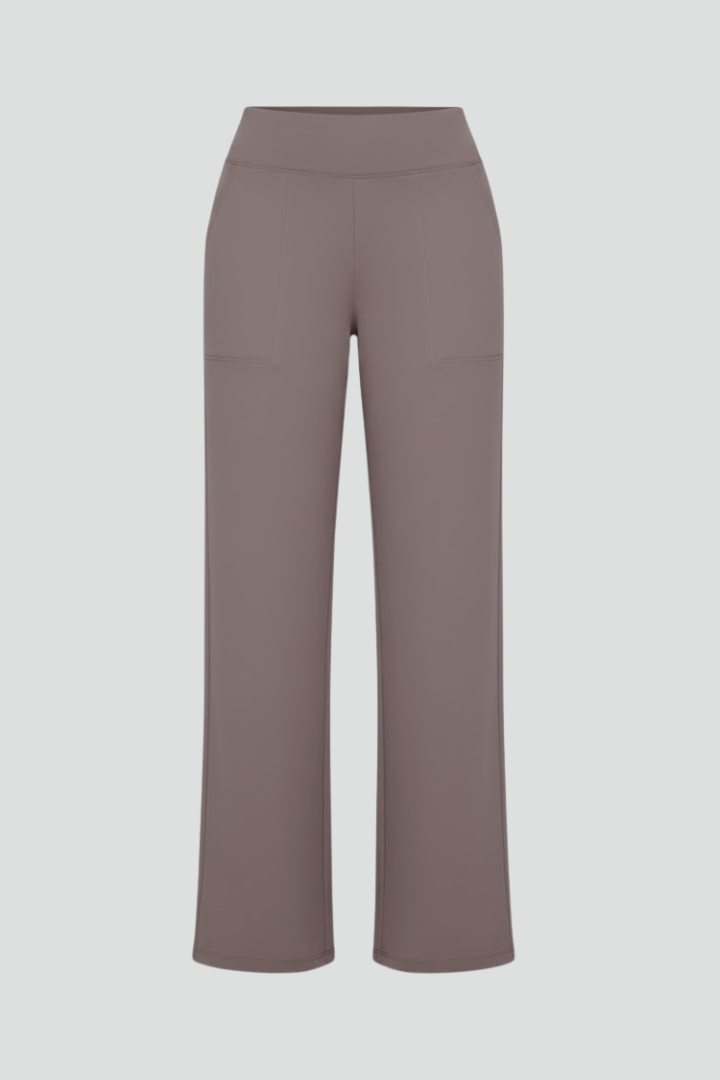 Rachele | Pantaloni Donna a Vita Alta con Gamba Larga