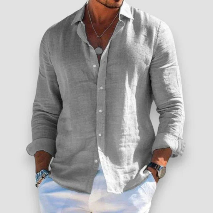 Luciano | Polo Uomo a Maniche Lunghe con Colletto Classico