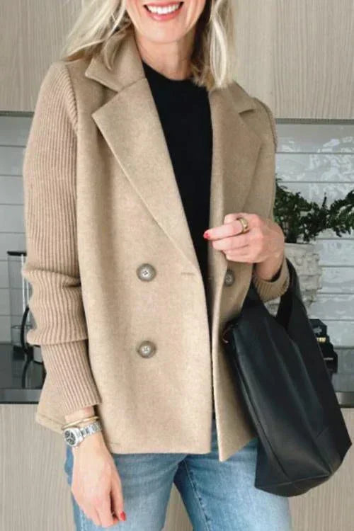 Lara | Cappotto Donna Patchwork dalla Linea Fluida