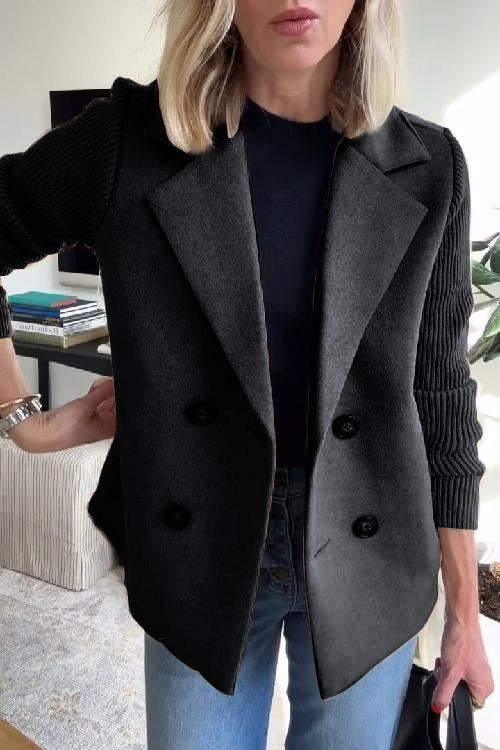 Lara | Cappotto Donna Patchwork dalla Linea Fluida