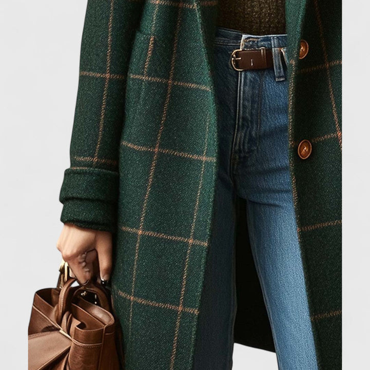 Rosa | Cappotto Donna Elegante con Cintura e Collo a Revers
