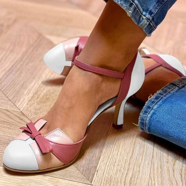Serena | Sandali Donna con Tacco Alto e Fiocco