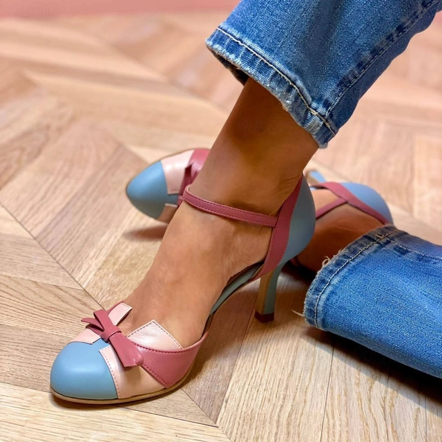 Serena | Sandali Donna con Tacco Alto e Fiocco